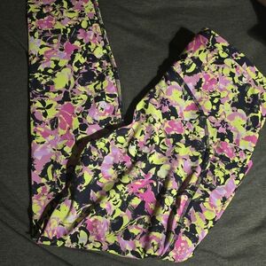 lululemon athletica Neon Floral Leggings
